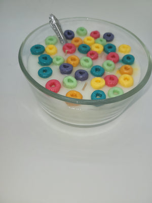 Cereal bowl candle